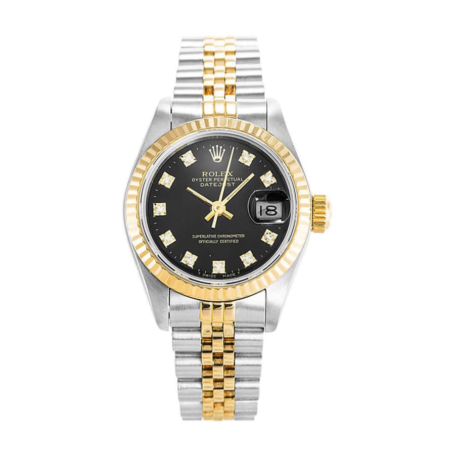 Rolex Datejust 69173 Lady Diamond Black Dial Replica